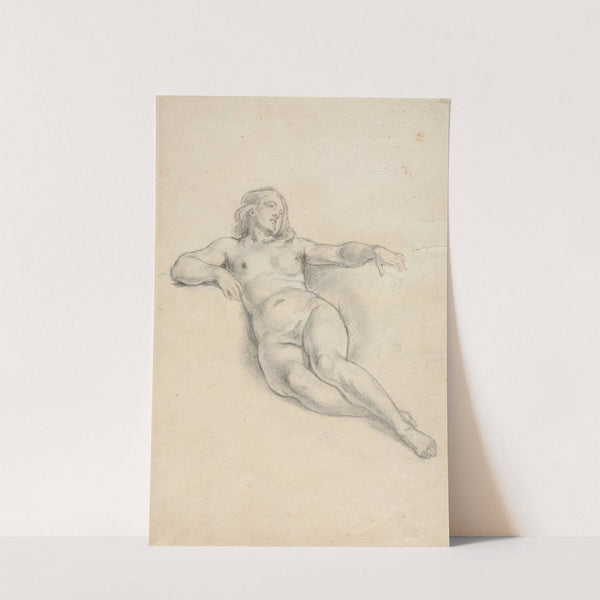 Reclining Female Nude (recto) by Anonymous