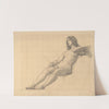 Reclining Female Nude Study for ‘Painting’ by Kenyon Cox