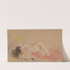 Reclining Female Nude with Hand under her Chin by Arthur Bowen Davies