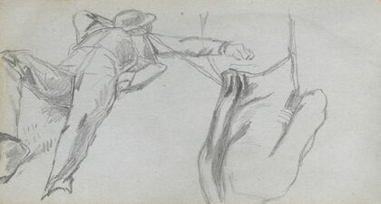 Reclining Figure and Figure from behind (1860s)