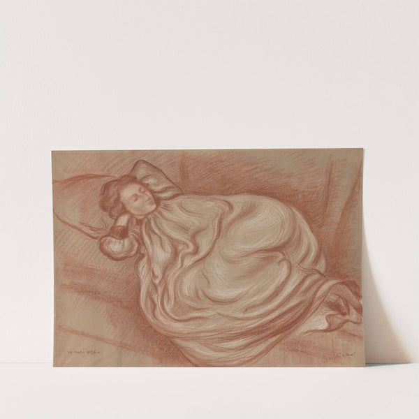 Reclining Girl with Wide Dress by Georges Lemmen