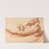 Reclining Male Nude (1550) by Francesco de''' Rossi