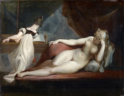 Reclining Nude And Woman At The Piano