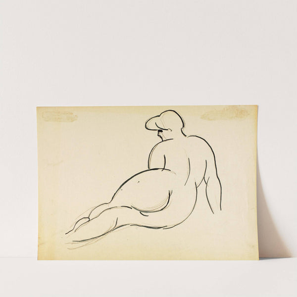 Reclining Nude, Back View by Carl Newman