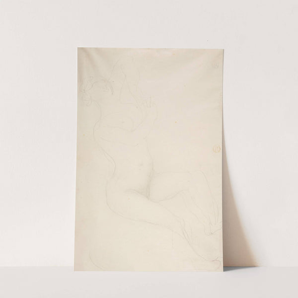 Reclining nude female figure by Auguste Rodin