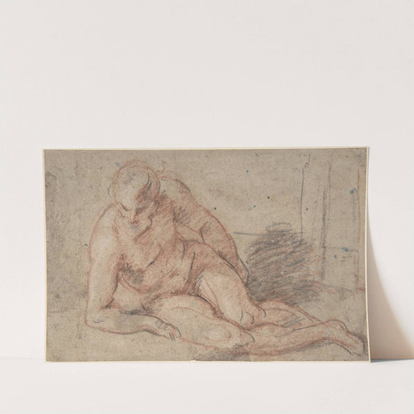 Reclining Nude Figure by Jean-Antoine Watteau