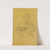 Reclining Semi-Draped Figure by Pierre Puvis de Chavannes