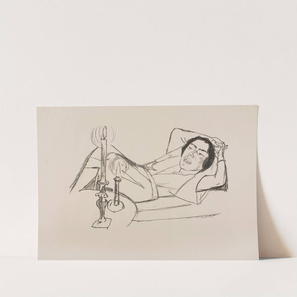 Reclining Woman (Portrait of Johanna Loeb) (1922) by Max Beckmann