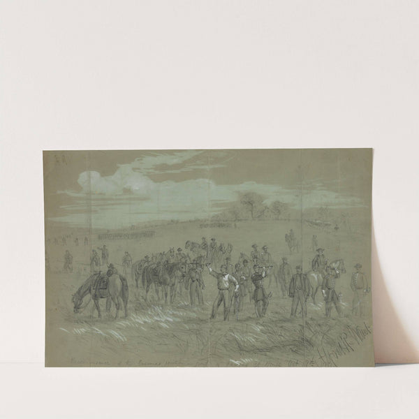 Reconnoisance [sic] of the Enemies position in front of Fairfax Ct. House Oct. 18th by Alfred Rudolph Waud