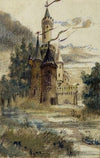 Reconstitution possible du château de Chêne Vert sur la Rance, entre Dinan et Dinard (1915-1945)