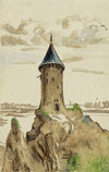 Reconstitution possible du château de Chêne Vert sur la Rance, entre Dinan et Dinard (1915-1945)