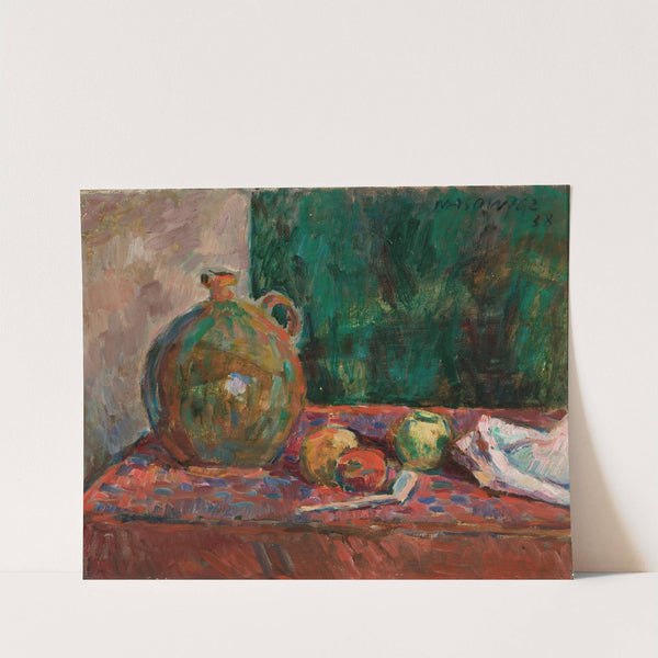 Red-green still life by Wacław Wąsowicz