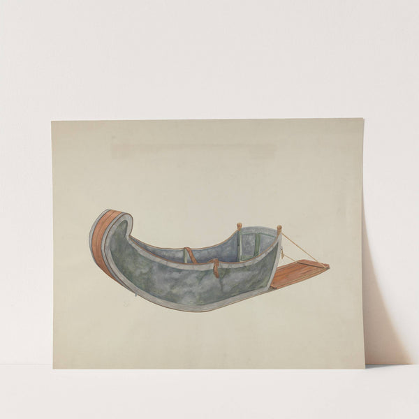 Red River Dog Sled (c. 1938) by Wilbur M Rice