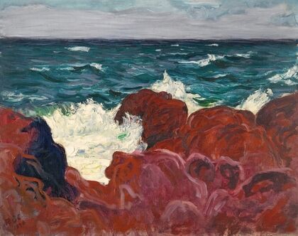 Red Rocks And Sea