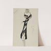 Redingote noire avec torsade de fourrure noire et blanche en bordure (1938) by M. P. Leven