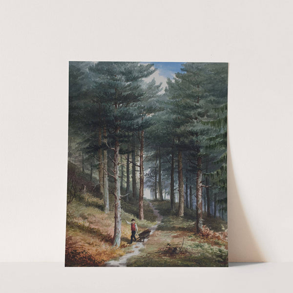 Rednal Wood, Man With A Barrow by Elijah Walton