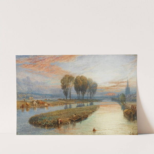 Reed Gatherers by Myles Birket Foster