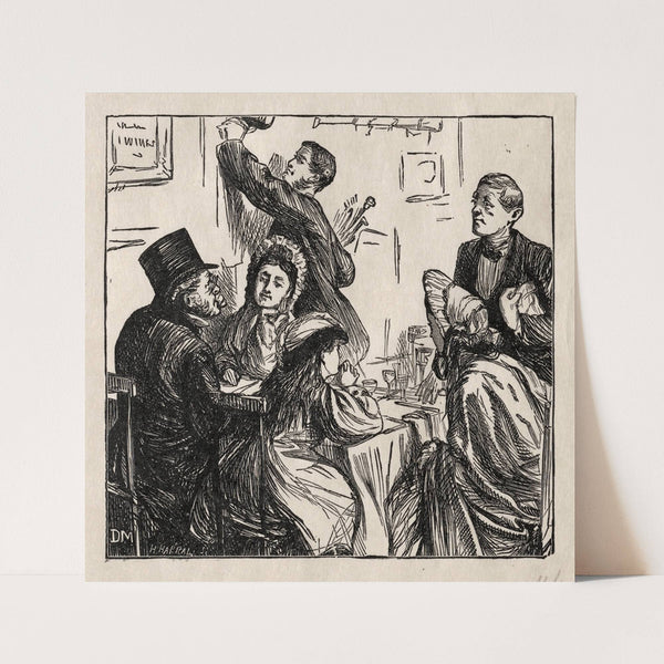 Refreshment – At the Great Exhibition (1862) by George Du Maurier