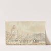 Regent&#8217;s Park, London, The Colosseum, Clergy&#8217;s Orphans&#8217; School and St. Andrew&#8217;s Place, with Figures and Coaches (ca. 1831) by Richard Morris
