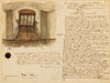 Réglement et fenêtre de la cellule 17 de la prison Mazas (1871)