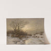 Rehe in Winterlandschaft by Désiré Thomassin