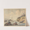 Rehearsal of a French invasion as performed before the invalids at the Islands of St. Marcon on the morning of ye 7 of May 1798 by Thomas Rowlandson