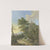Reiche Berglandschaft mit Bach und Wald by Karl Franz Kraul