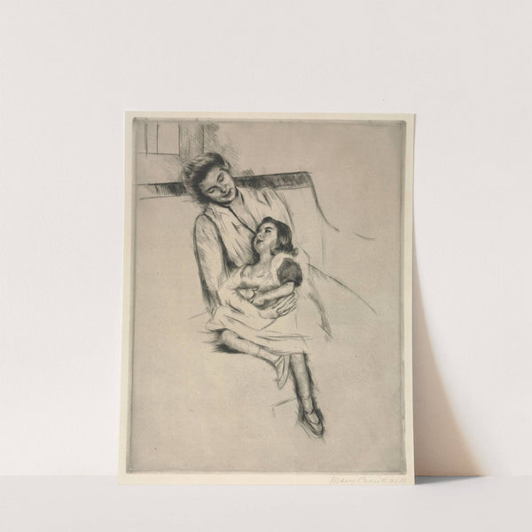 Reine and Margot Seated on a Sofa (c. 1902) by Mary Cassatt