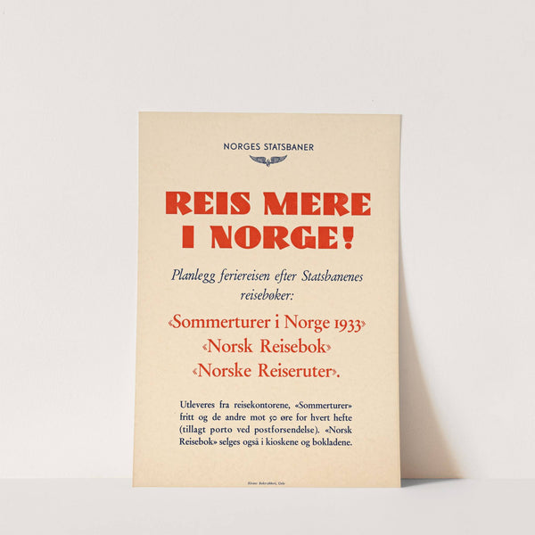 Reis mere i Norge! (1940) by Kirstes boktrykkeri