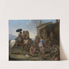 Reisende halten vor einer Osteria (1662) by Johannes Lingelbach