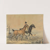 Reiter mit zwei Pferden und Hund by Johann Georg Pforr