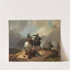 Reitergefecht eines deutschen und französischen Kavalleristen by Richard Benno Adam