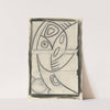 Relief Design of an Abstract Female Figure by Henri Gaudier-Brzeska