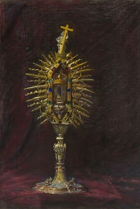 Reliquary with a nail from the Holy Cross (1907)