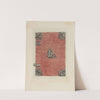 Reliure de velours rouge, décorée d’appliques d’argent émaillé et de coins en argent ciselé, XVIe siècle (1884) by Henri-Charles Guérard