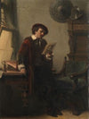Rembrandt in his studio