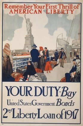 Remember your first thrill of American liberty Your duty – Buy United States government bonds (1917) — size preview