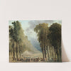 Repas servi aux troupes dans une allée des Champs-Elysées ou dans le parc de Saint-Cloud (1790) by Hubert Robert