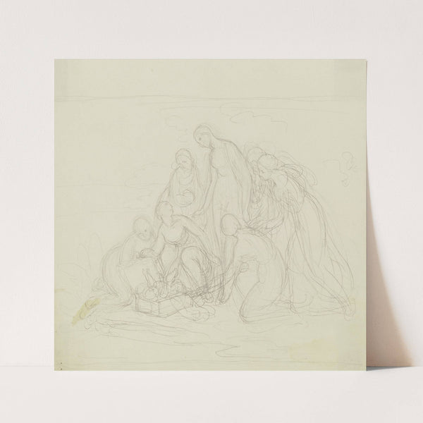 Rescue of Moses. by Gustav Heinrich Naecke