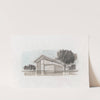 Residence, Houston, Texas, Perspective projection by Victor Alfred Lundy