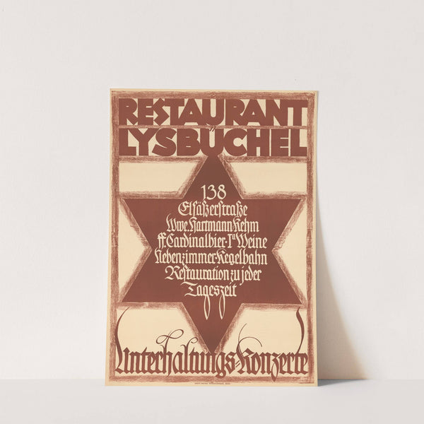Restaurant Lysbüchel (1930) by Robert Stöcklin