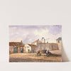 Restes de l’église Saint Martin, place de la collégiale, faubourg Saint Marcel. (1844) by Auguste-Sébastien Bénard