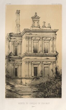 Restes Du Chateau De Chaumot (Yonne) (1860)