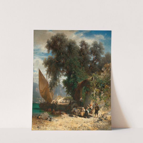 Resting at a North-Italian Lakeshore by Johann Friedrich Hennings