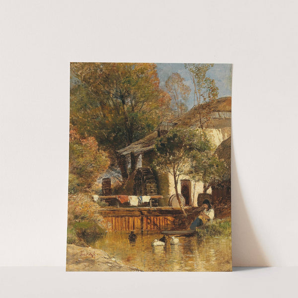 Resting by a Mill by Géza Mészöly