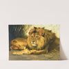 Resting Lions (1913) by Wilhelm Kuhnert