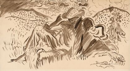 Resting man in the forest (1935)