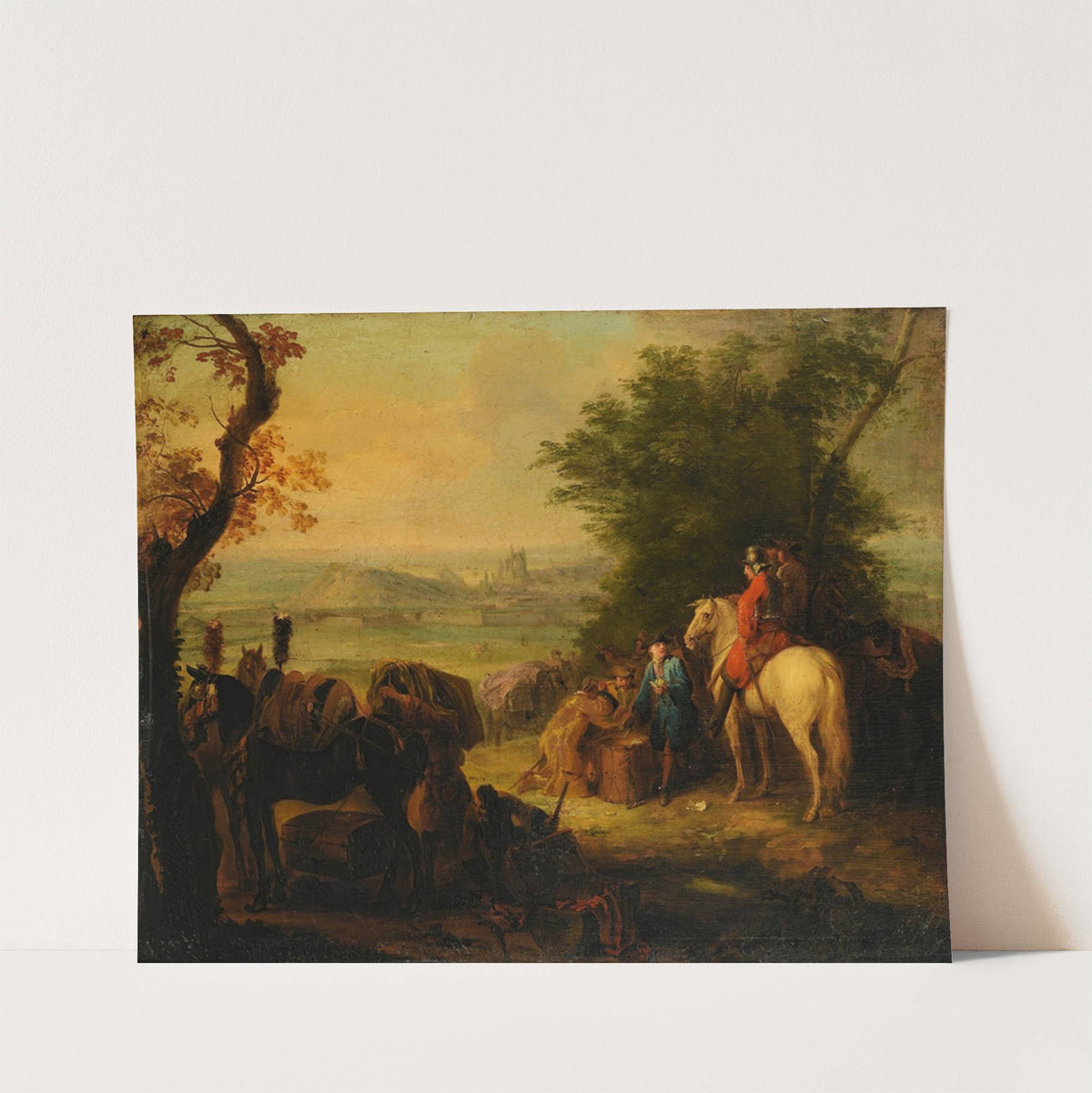 Resting of the troups during a military siege by Pierre Lenfant