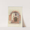Restoration Drawing - Main Doorway &amp; Arch to Mission House by Geoffrey Holt and Harry Mann Waddell