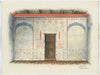 Restoration Drawing – Wall Painting; Door